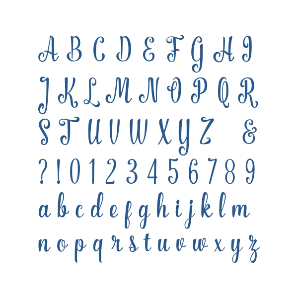 Madison Script SVG Cuttable Font