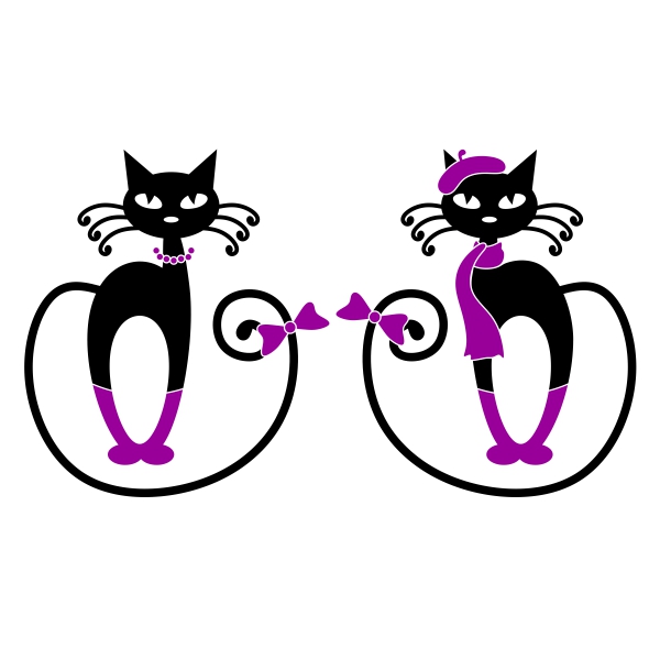 Cat Bow Tie sVG Cuttable Design
