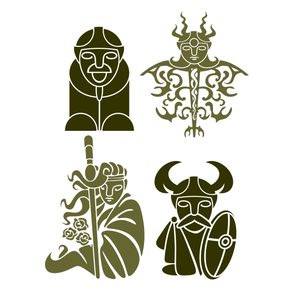 Vilking Tribal People SVG Cuttable Design