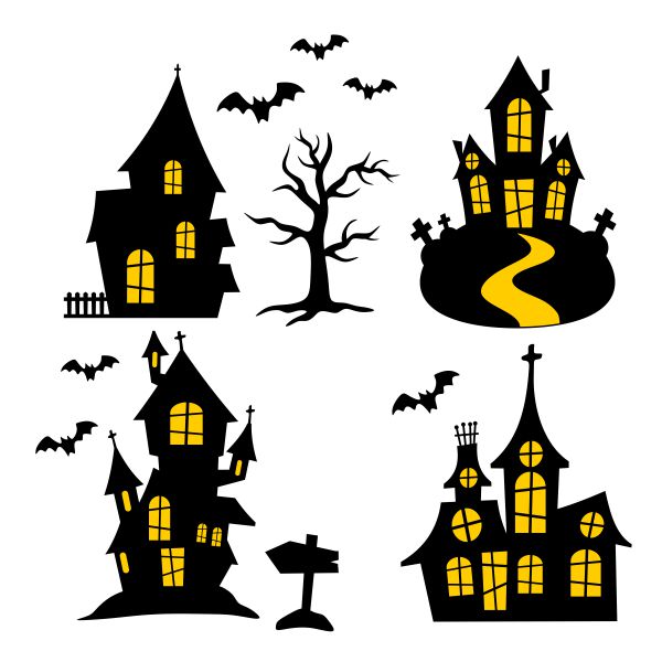 Haunted House SVG Cuttable Design