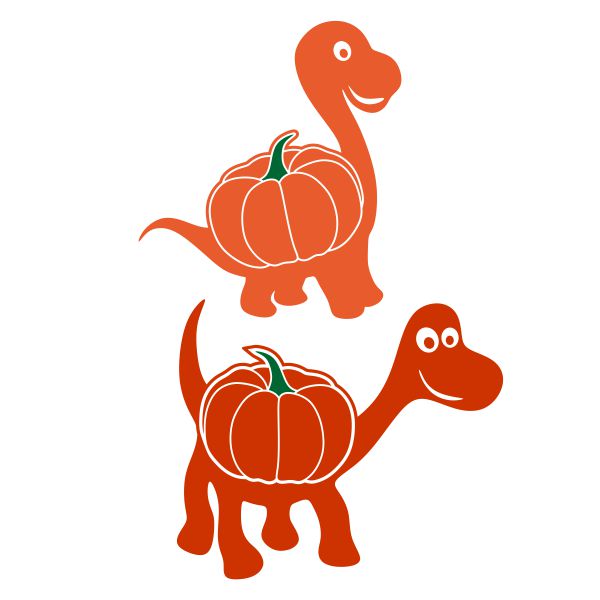 Pumpkin Saurus SVG Cuttable Design