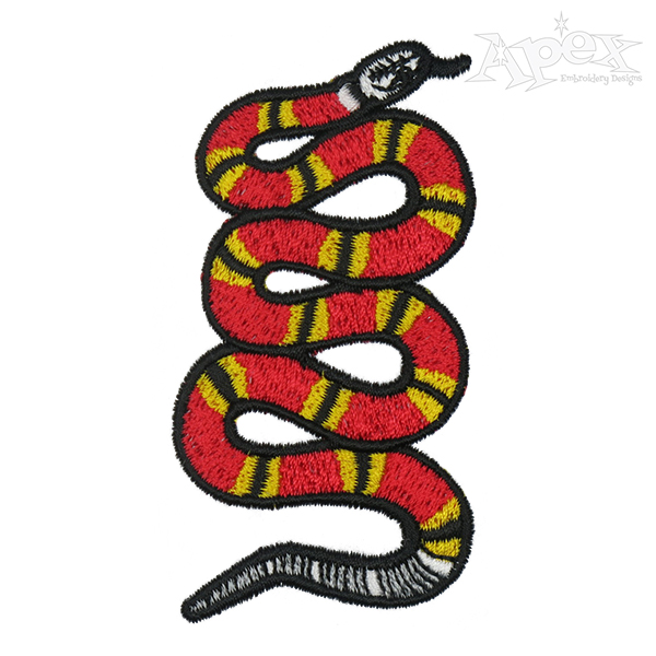 Snake Embroidery Design