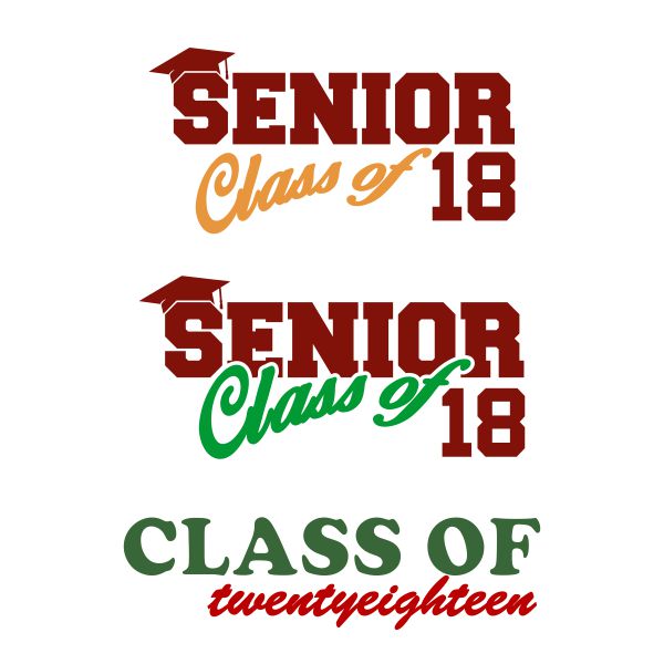 Graduation 2018 SVG Cuttable Designs