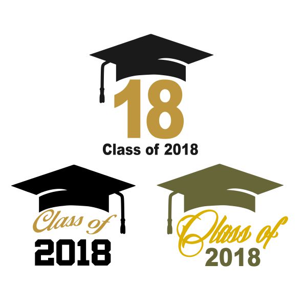 Graduation 2018 SVG Cuttable Designs