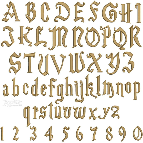 Magic School Embroidery Font
