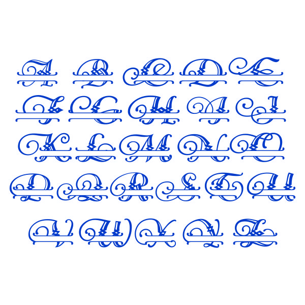 Kayla Script Split Cuttable Font