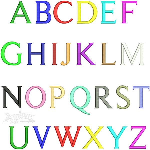 Times Embroidery Font