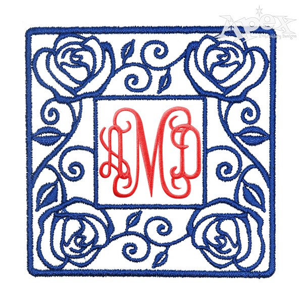 Roses Square Embroidery Frame