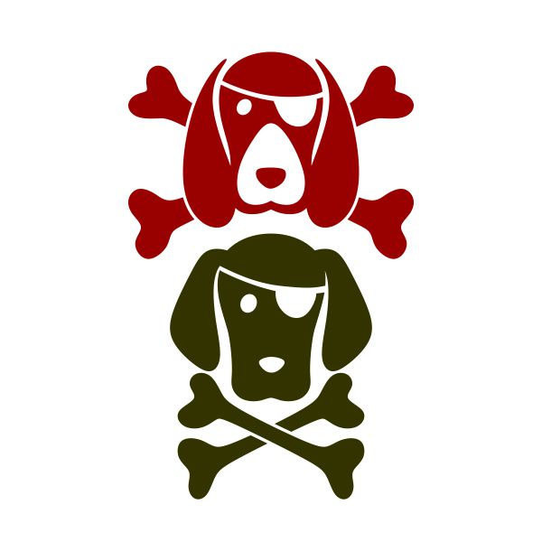 Pirate Dog SVG Cuttable Design