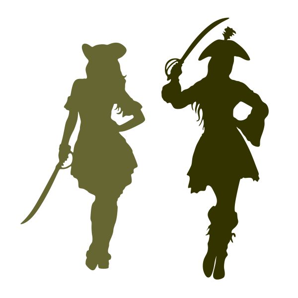 Lady Pirate SVG Cuttable Design