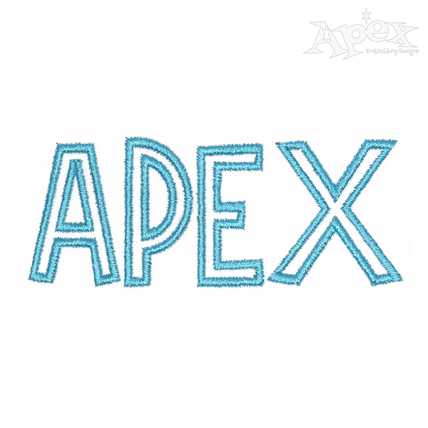 Jura Embroidery Font