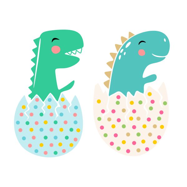 Dinosaur Egg Hatch SVG Cuttable Design