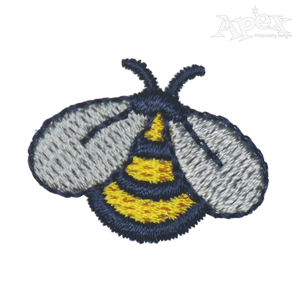 Little Bee Embroidery Design
