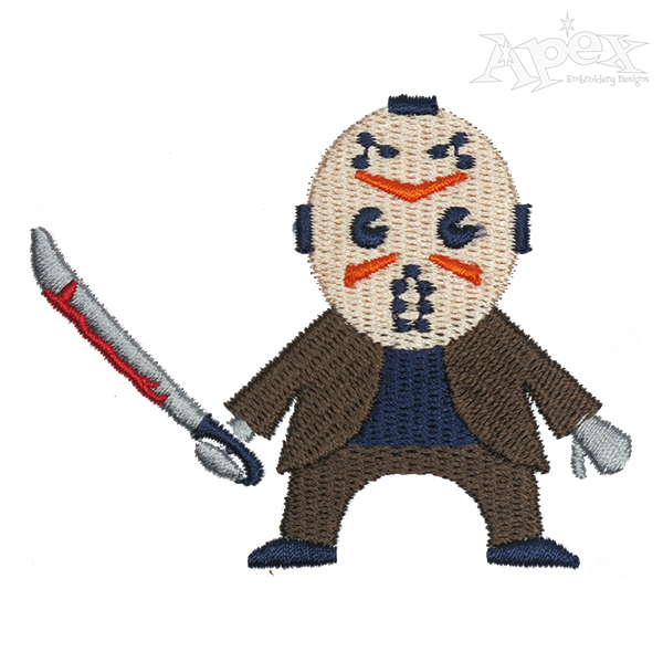 Jason Voorhees Embroidery Design