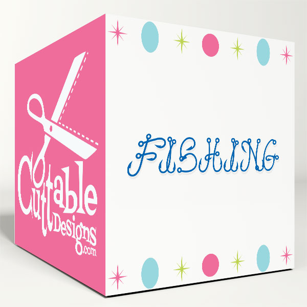 Fishing Hook SVG Cuttable Font