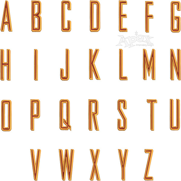 Maxwell Embroidery Font