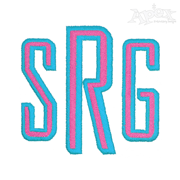 Maxwell Embroidery Font