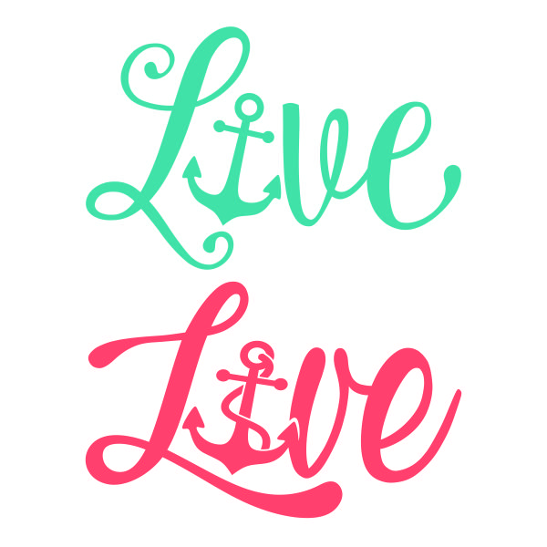 Live Nautical Anchor SVG Cuttble Design
