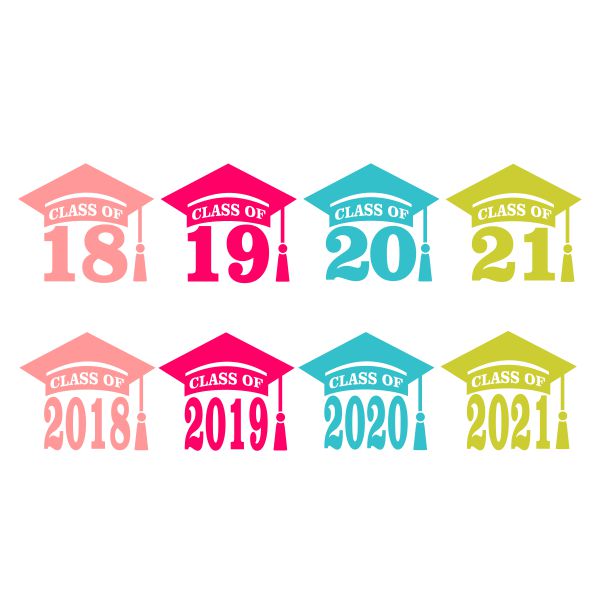 Graduation Class of 2018 - 2021 SVG Cuttable Design