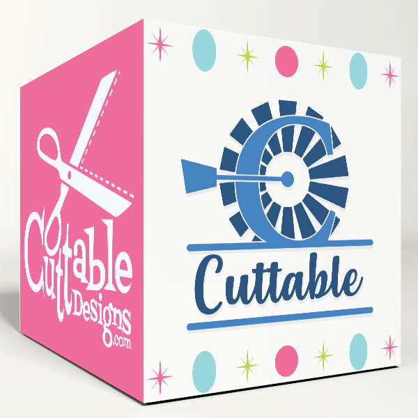 Windmill Split SVG Cuttable Font