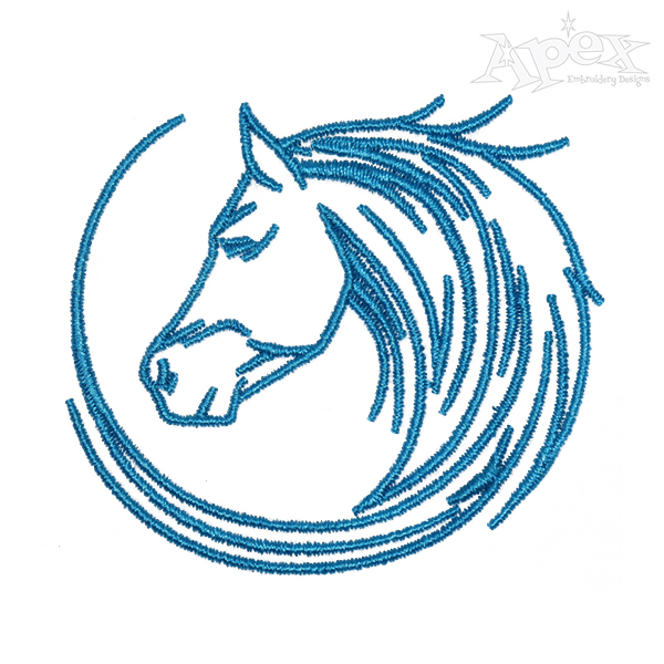 Horse Embroidery Design