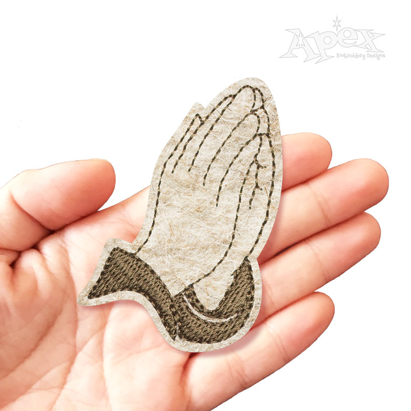 Pray Feltie ITH Embroidery Design