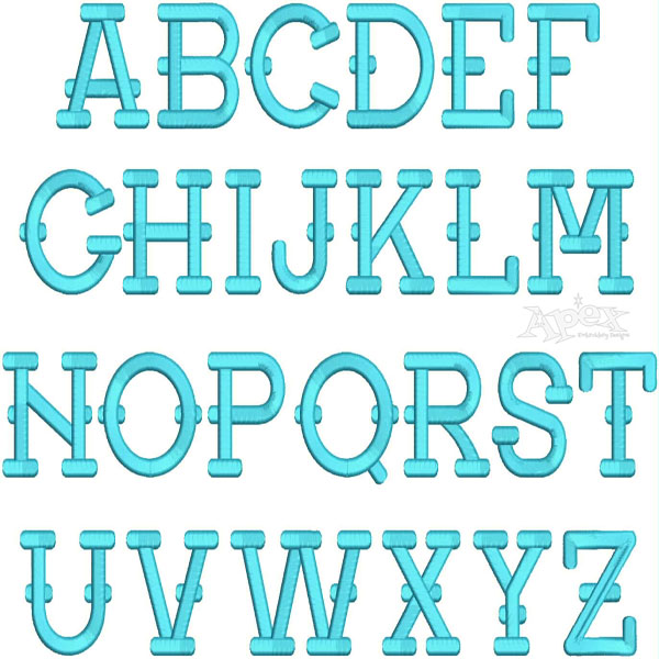 Kyle Embroidery Font