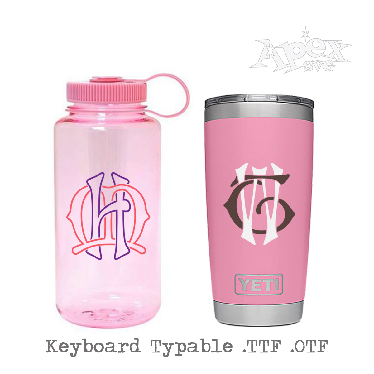 Raven Interlocking Monogram Fonts