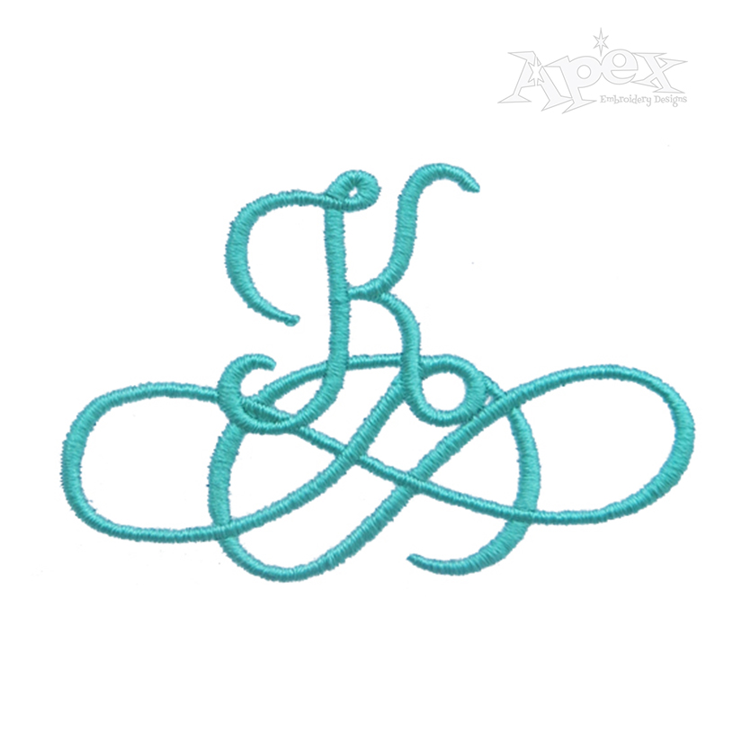 Elegant Scroll Embroidery Font