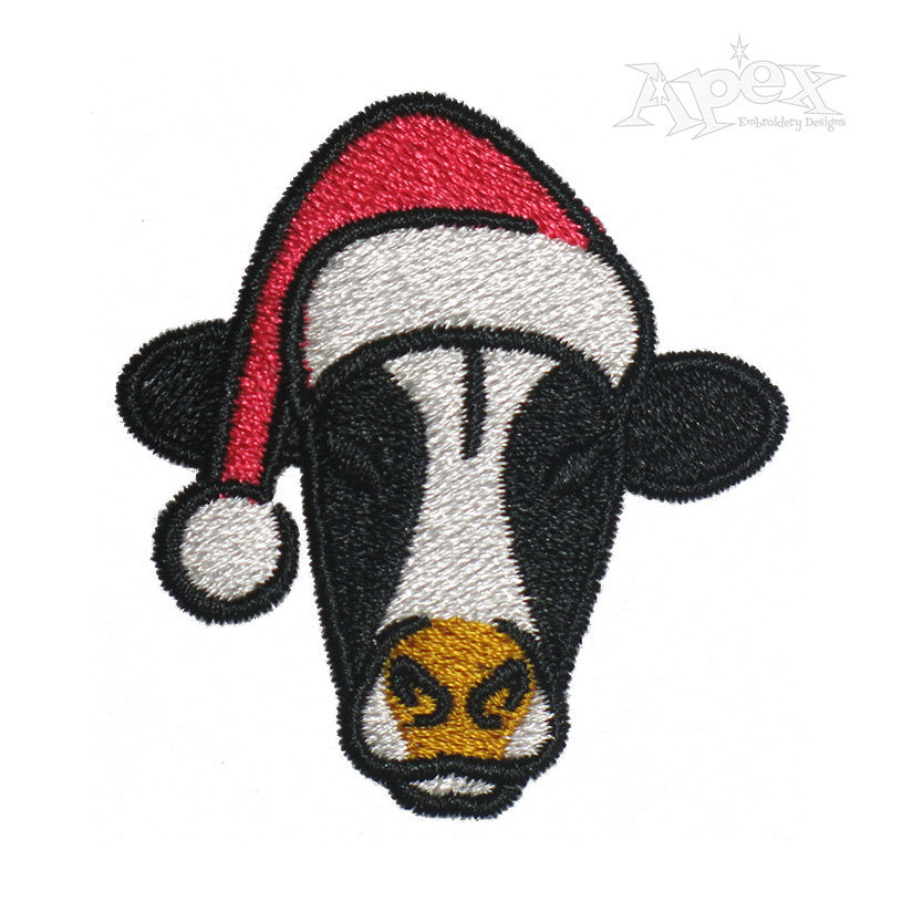 Santa Cow Head