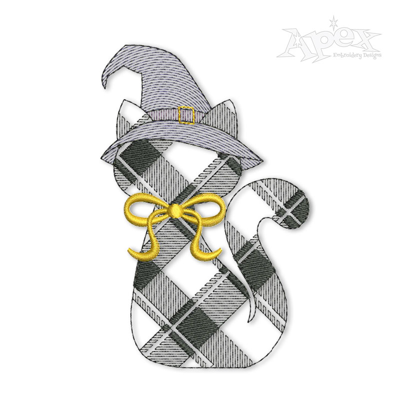 Plaid Witch Cat