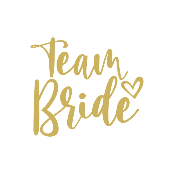 Team Bride SVG