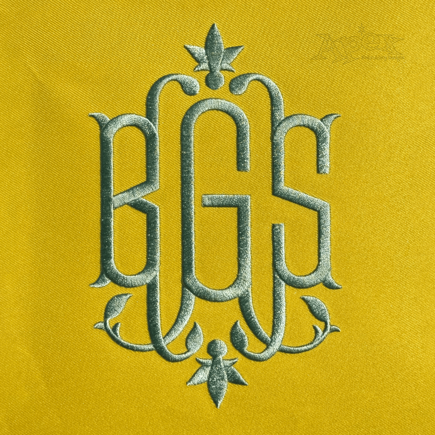Leafy Monogram Embroidery Font BGS