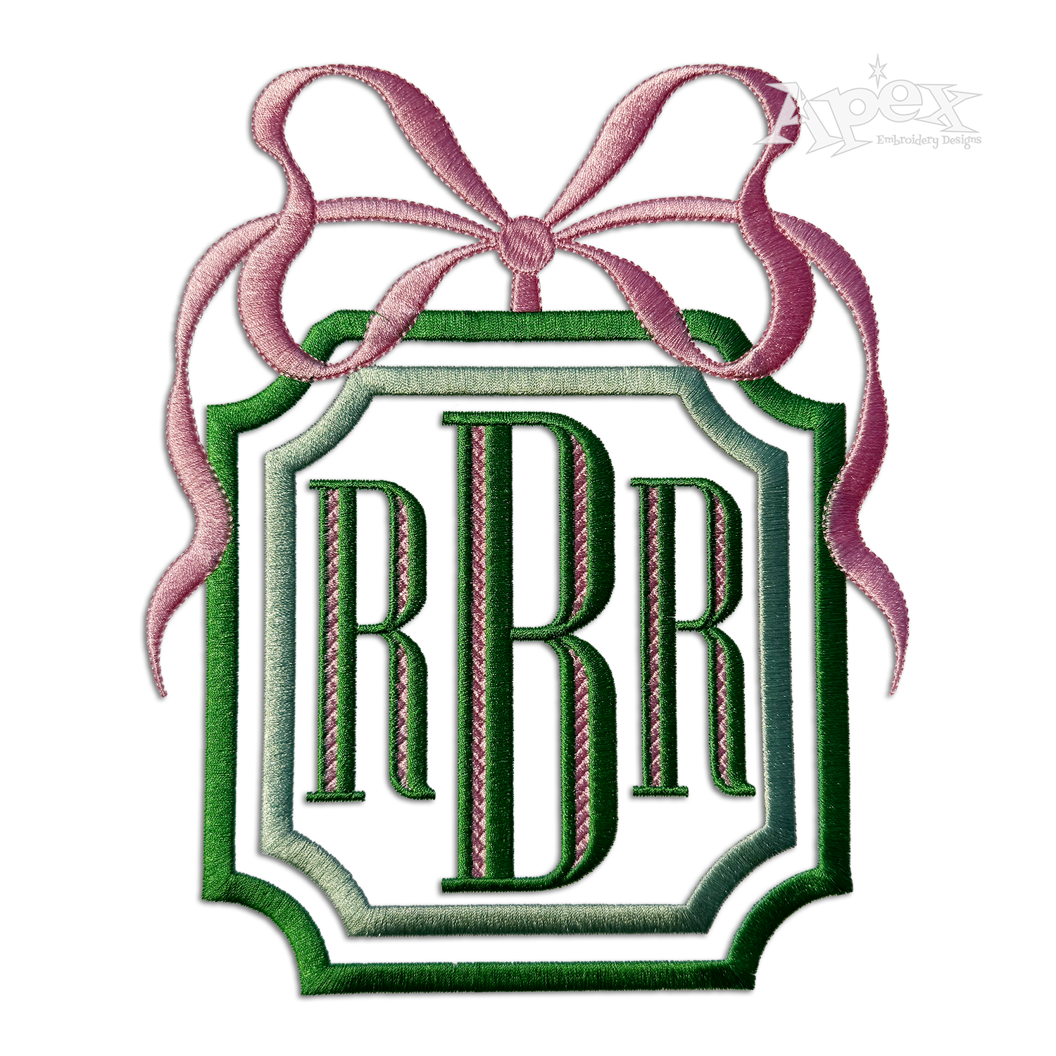 Box & Bow Monogram Embroidery Frame Bundle RBR
