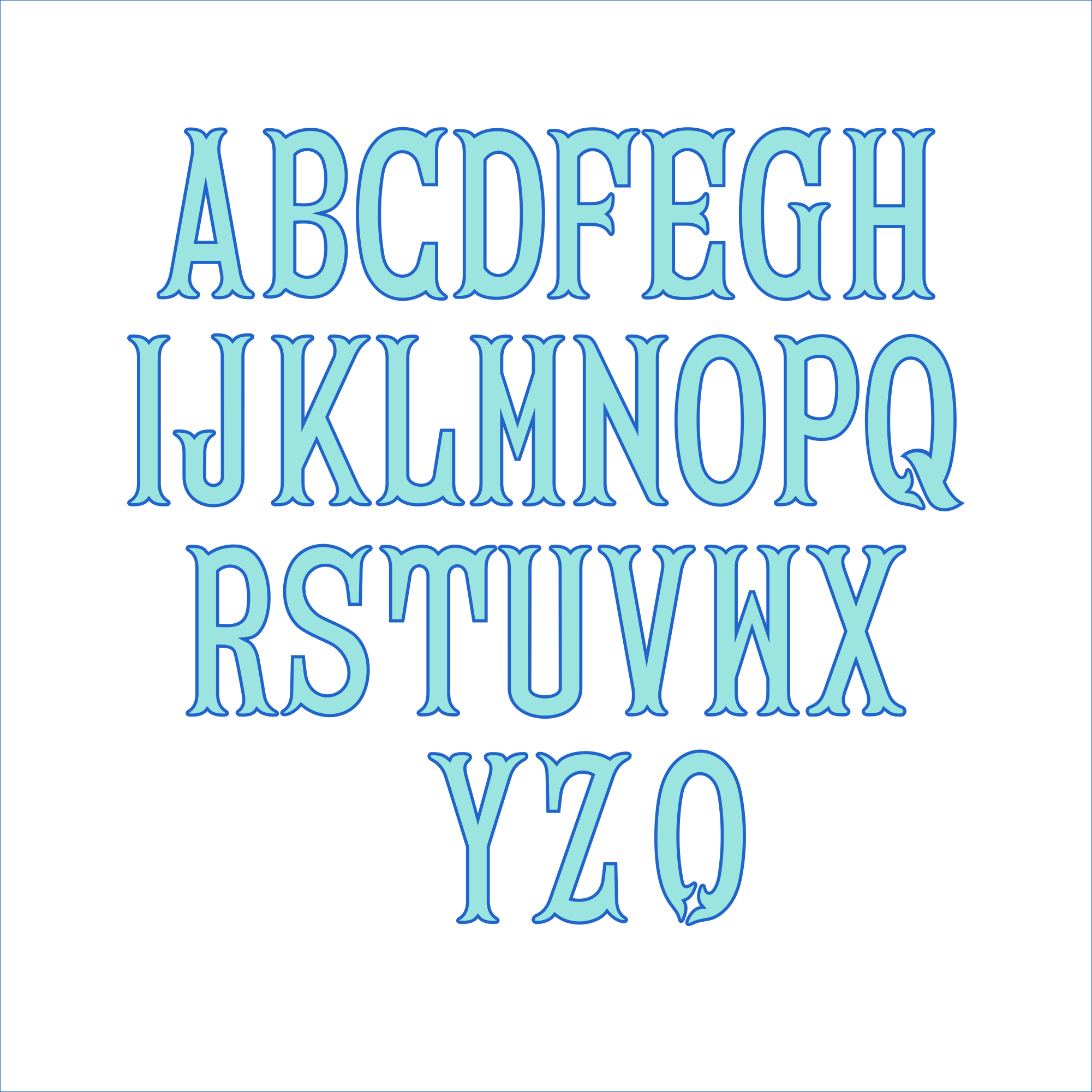 Fishtail Master TTF True Type Font All Keyboard