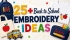 top list back to school embroidery designs​